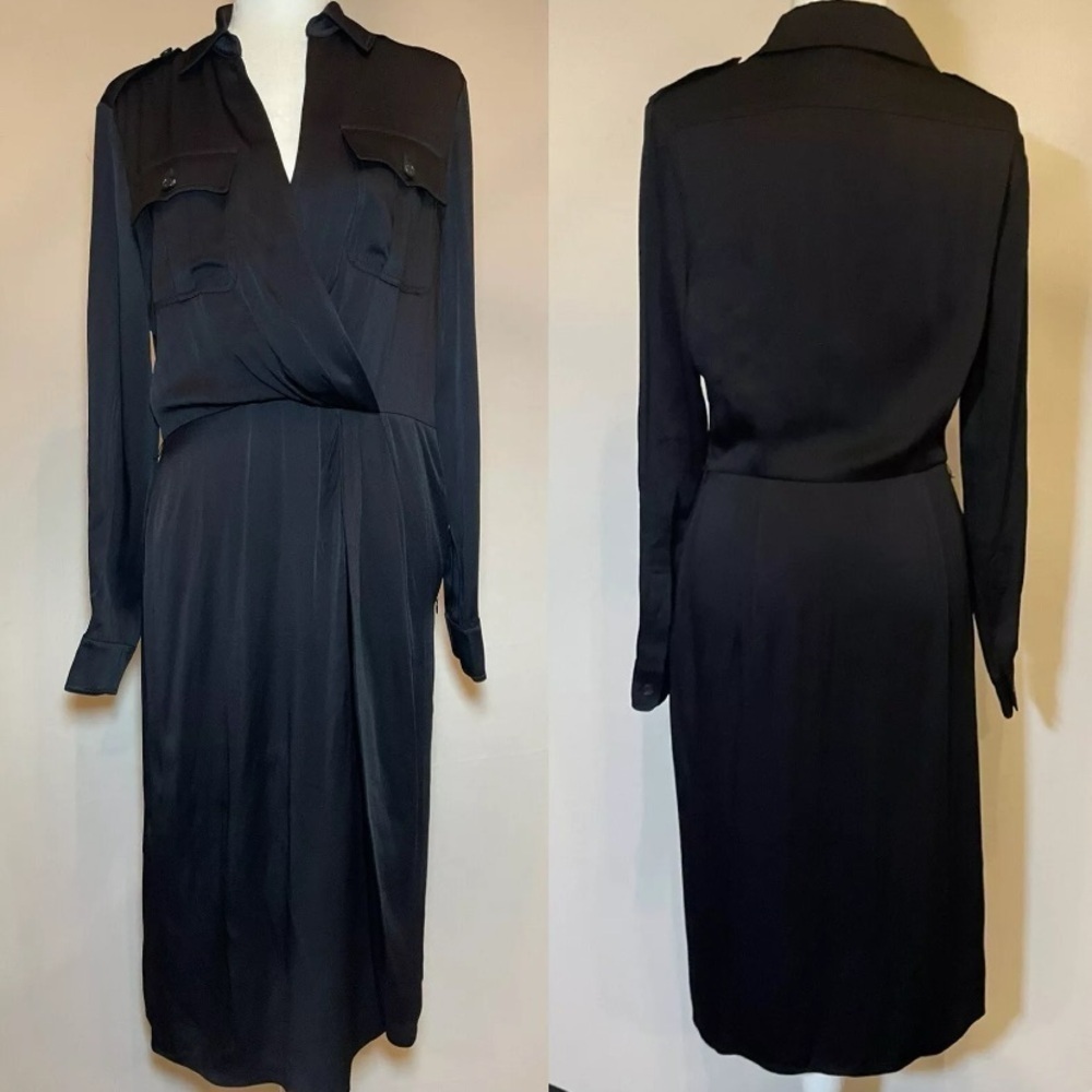 Ralph Lauren Ellington Day Dress in BLACK no belt!‌‌‌‌‌‌‌‌‌‌‌‌‌‌‌‌‌‌‌‌‌‌‌‌‌